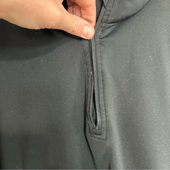 Refrigiwear Flex-Wear Black Pullover Quarter Zip Performance Top Men’s Medium - Picture 6 of 7